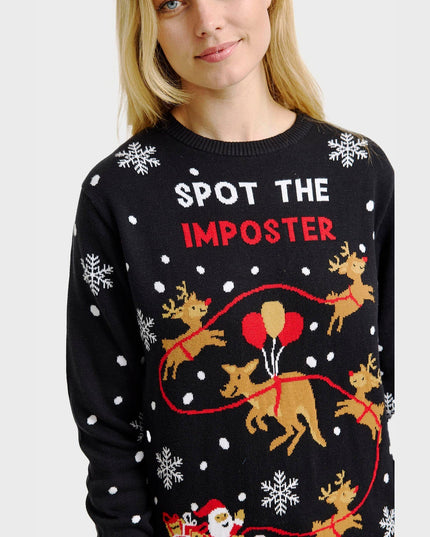 Imposter Christmas Sweater for Women - Cozy Holiday Style