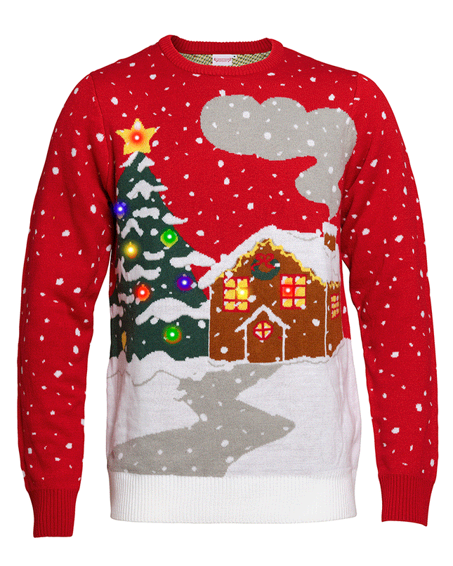 LED House Christmas Sweater - Unisex