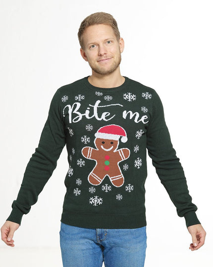 Bite Me Christmas Sweater - Unisex Holiday Wear