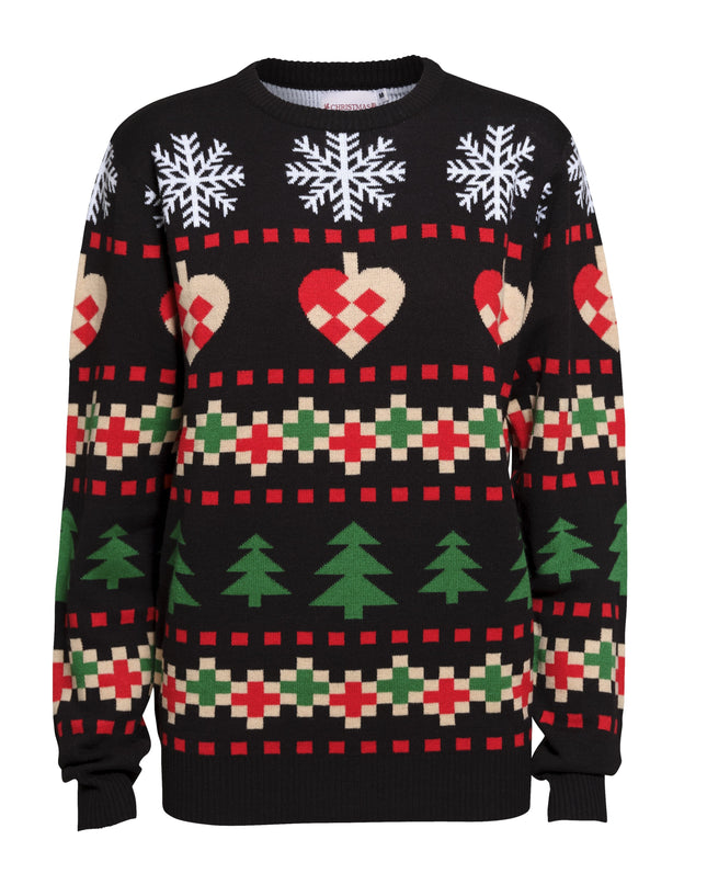 Classic Black Christmas Sweater - Unisex