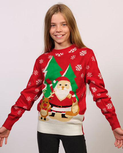 Popular Folk Christmas Sweater for Kids