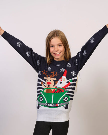 Roadtrip Christmas Sweater for Kids