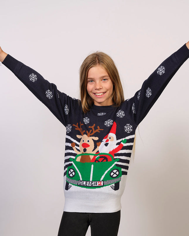 Roadtrip Christmas Sweater for Kids