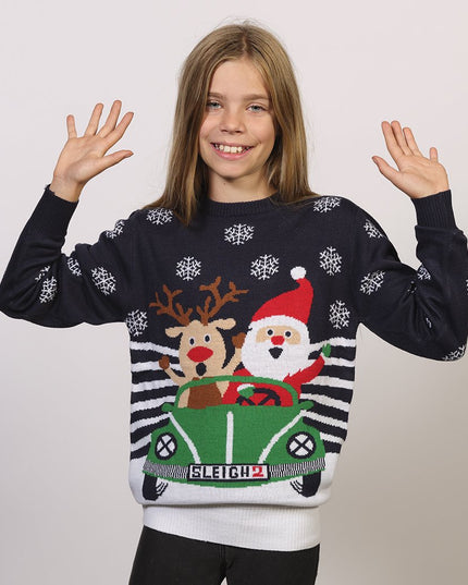 Suéter Navideño en Camino - Ropa Infantil para las Fiestas