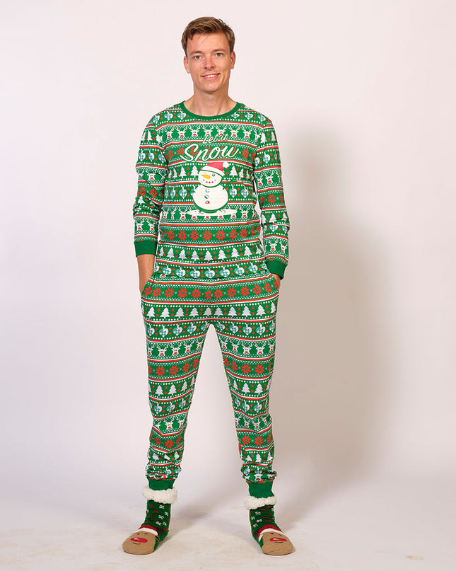 Let It Snow Christmas Pajamas for Men and Women