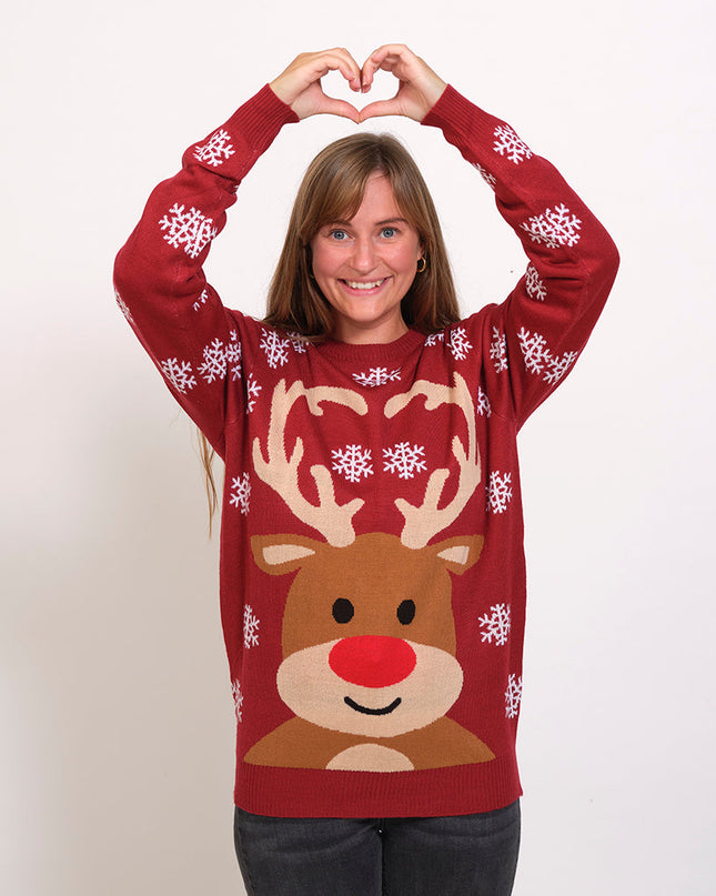 Cute Reindeer Christmas Sweater for Men