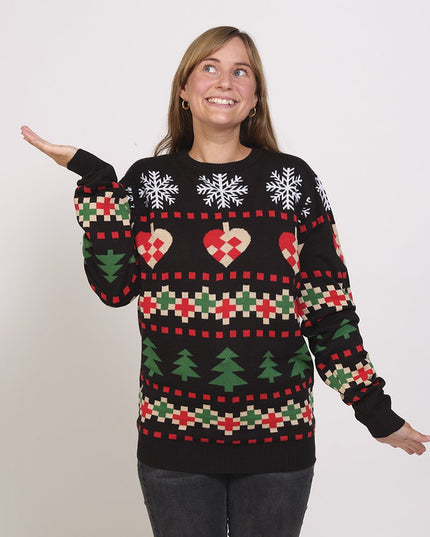 Classic Black Christmas Sweater - Unisex