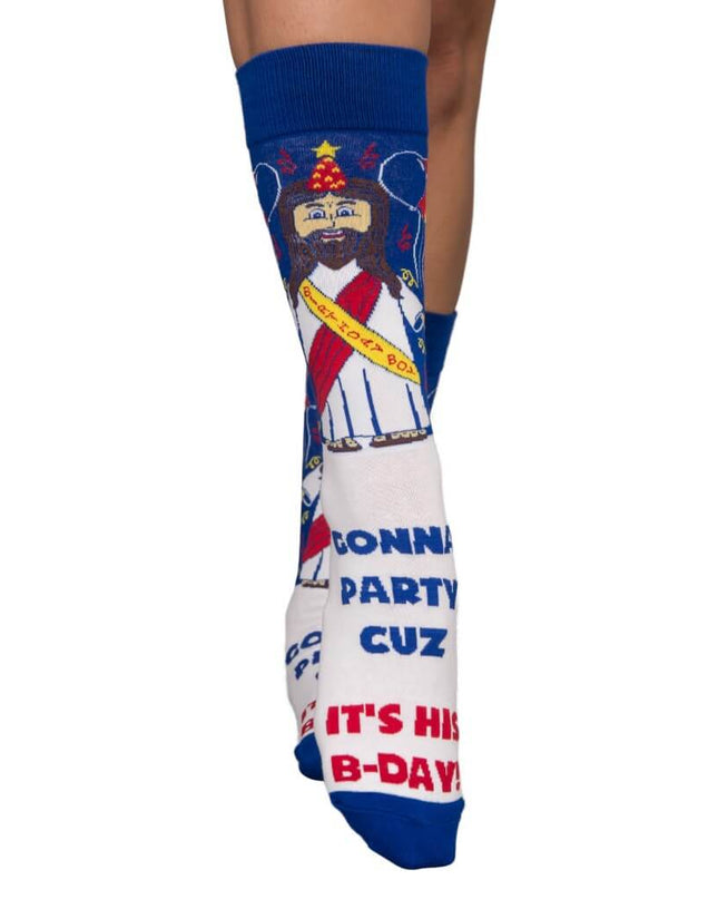 Jesus Birthday Boy Ugly Christmas Socks