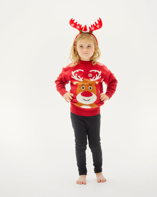 The Loving Reindeer Christmas Sweater for Kids