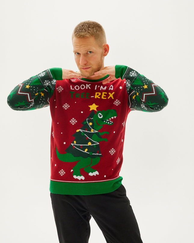 REX Tree Christmas Sweater for Men