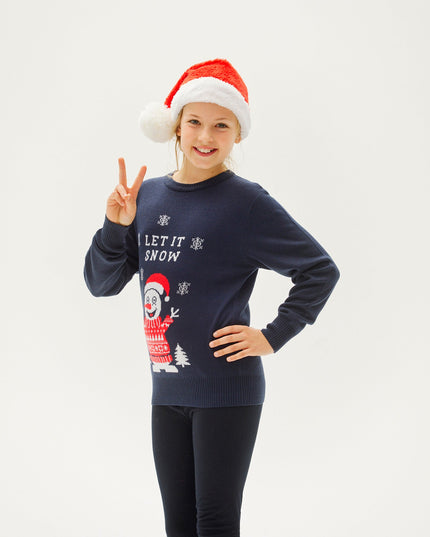 Lad det sne jule-sweater til børn