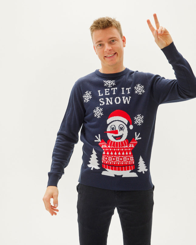 Let It Snow Christmas Sweater for Men