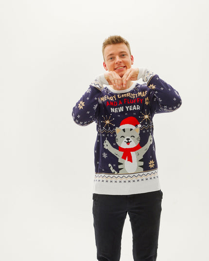 Merry Christmas and a Fluffy New Year Sweater for Men
