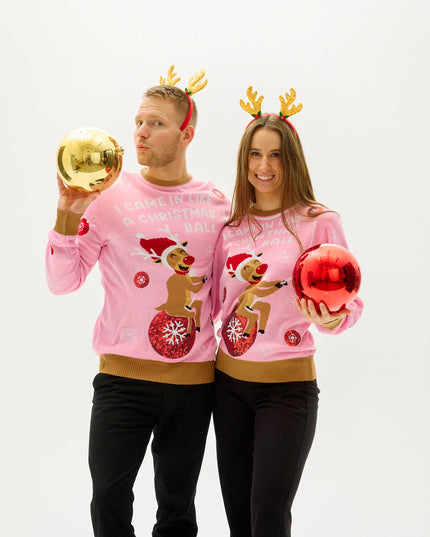 Suéter "I Came In Like A Christmas Ball" para Hombres - Colección Trine