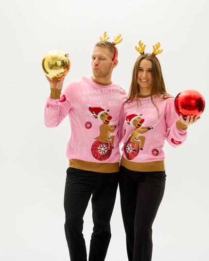 Suéter "I Came In Like A Christmas Ball" para Mujeres - Colección Trine