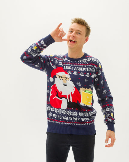 Ho Ho Hold My Beer Sweater - Men