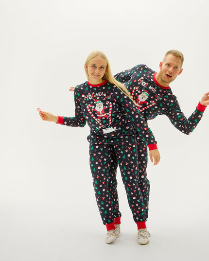 Flyvende Julemand Julepyjamas til Mænd