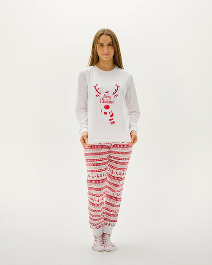 Cute Red Christmas Pajamas for Women - Family Collection