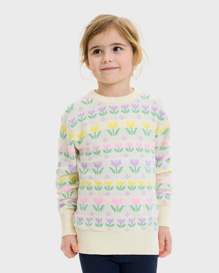 Easter Lily Sweater for Kids