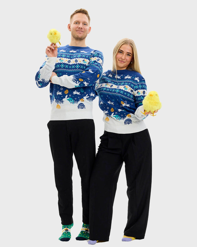Cute Easter Sweater Blue - Men's Edition