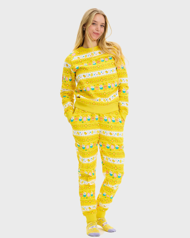 Yellow Easter Sweatsuit - Women's Style