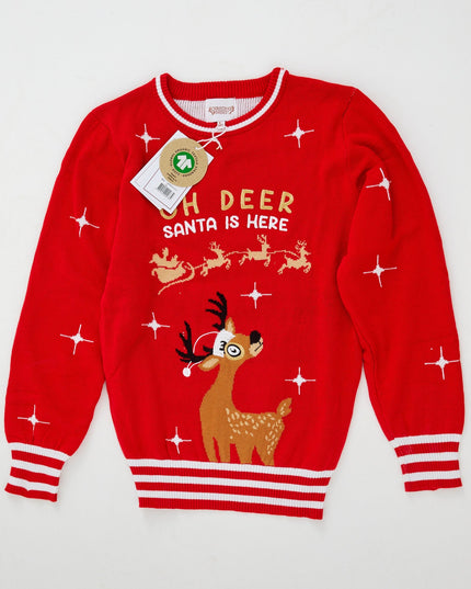 Oh Deer Kids Christmas Sweater for Holiday Cheer