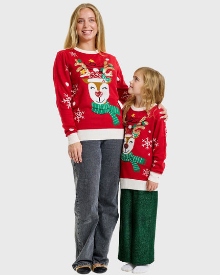 Sweet Reindeer Christmas Sweater - Kids' Edition