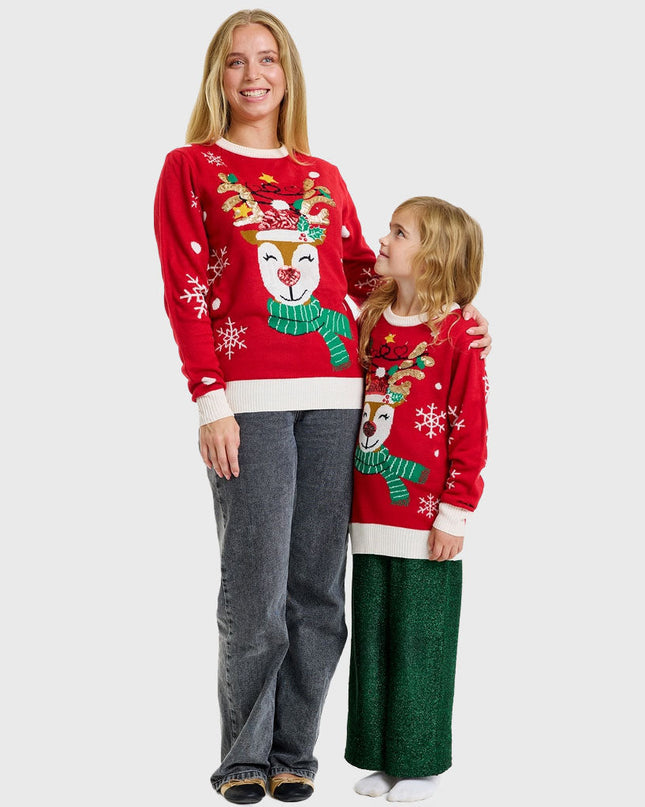 Sweet Reindeer Christmas Sweater - Kids' Edition