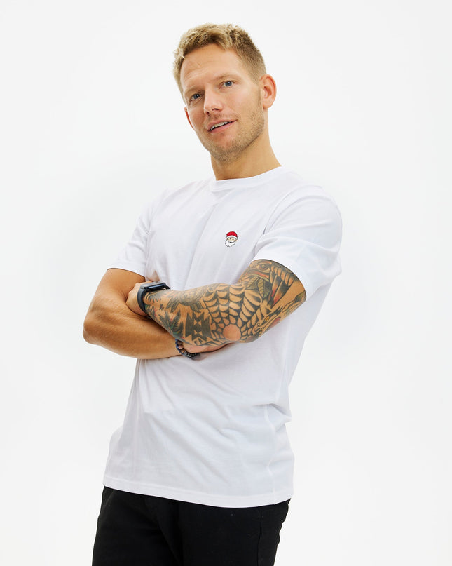 White Santa Claus T-shirt for Men
