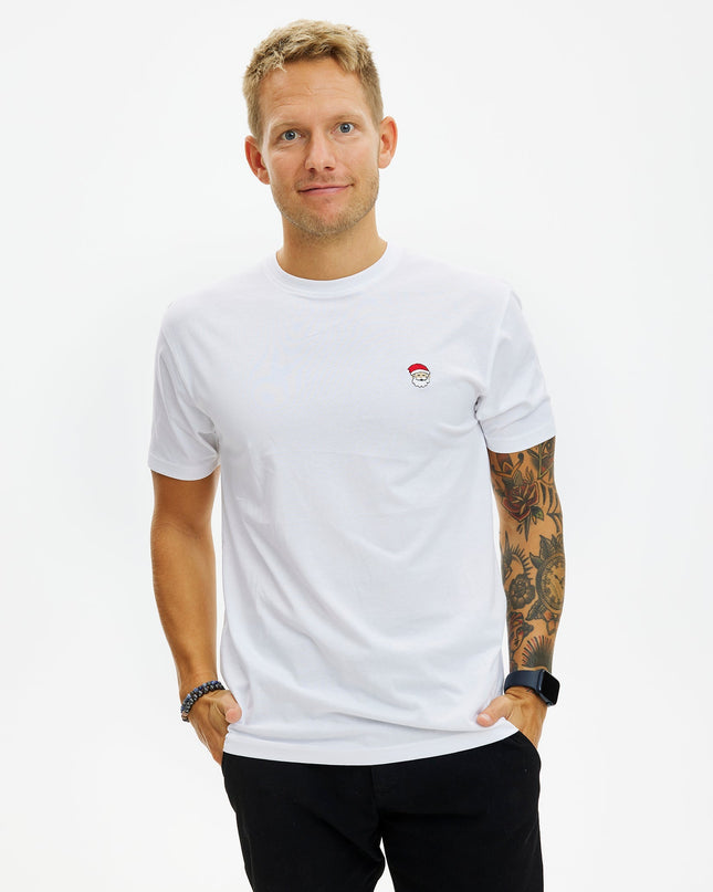 White Santa Claus T-shirt for Men