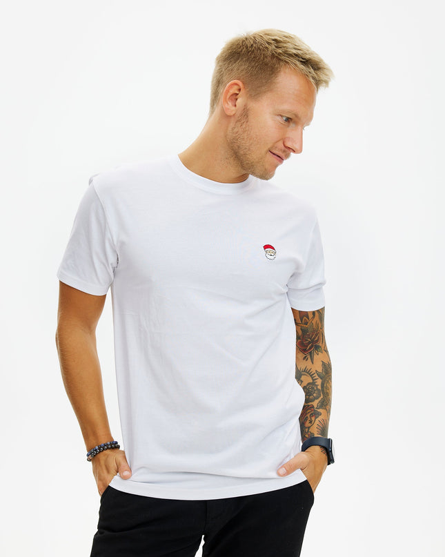 White Santa Claus T-shirt for Men