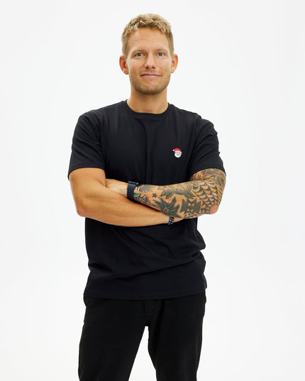 Black Santa Claus T-shirt for Men