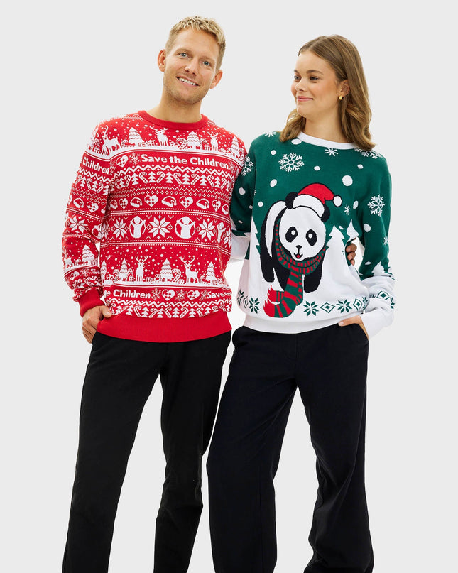 Pandaens Women's Christmas Sweater