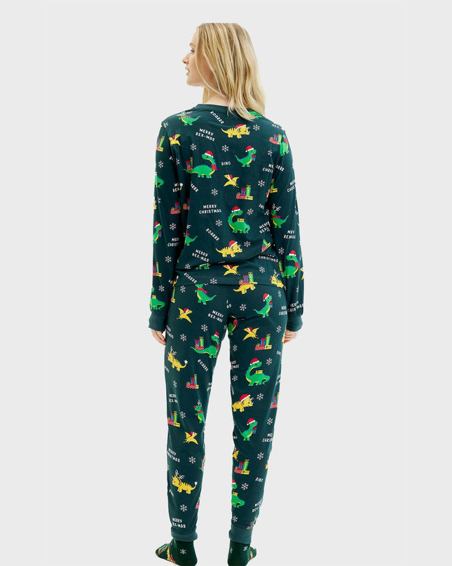 Dino Christmas Pajamas for Women - Family Collection