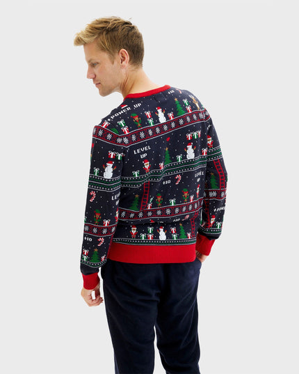 Vintage Gamer Christmas Sweater - Men