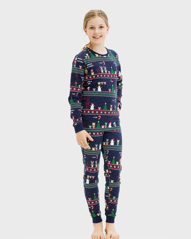 Vintage Gamer Christmas Pajamas for Kids