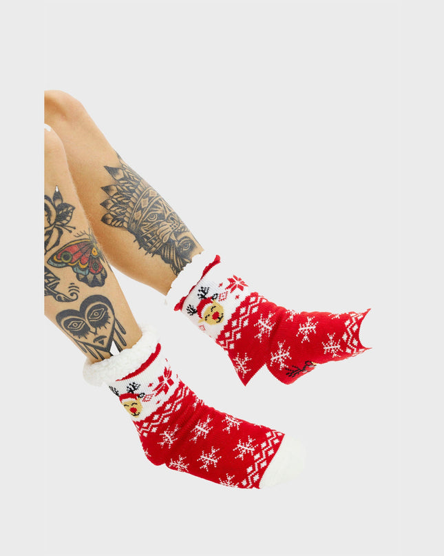 Elegant Reindeer Christmas Socks