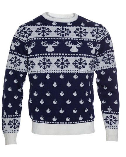 Jersey navideño azul clásico para mujeres
