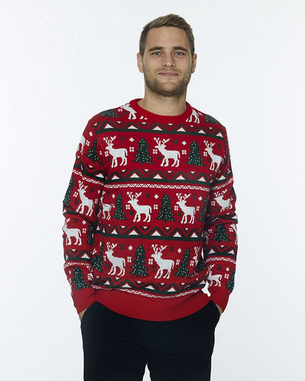 Suéter navideño de almuerzo para hombres