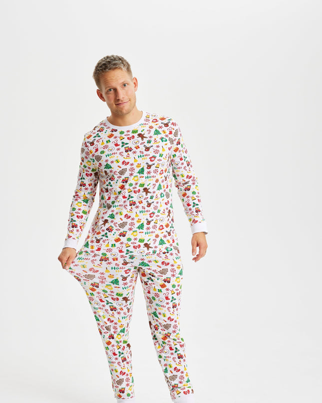 White Christmas Pajamas for Men