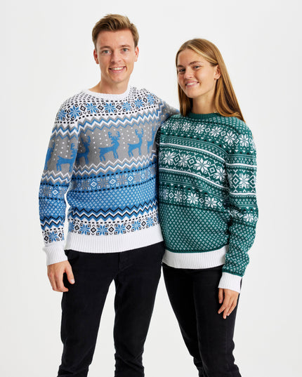 Traditional Green Christmas Sweater for Women