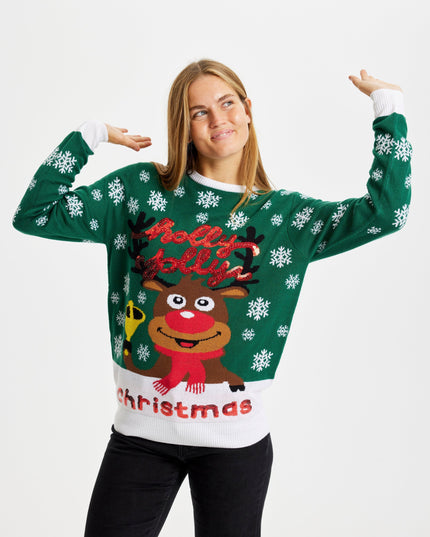 Holly Jolly Christmas Sweater for Women
