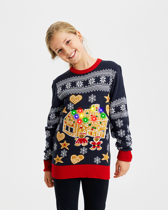 Awkward Christmas Sweater for Kids - Light-Up Fun