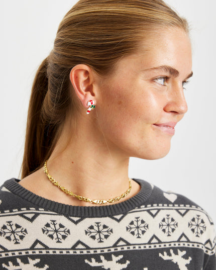 Candy Cane Earrings for Kids