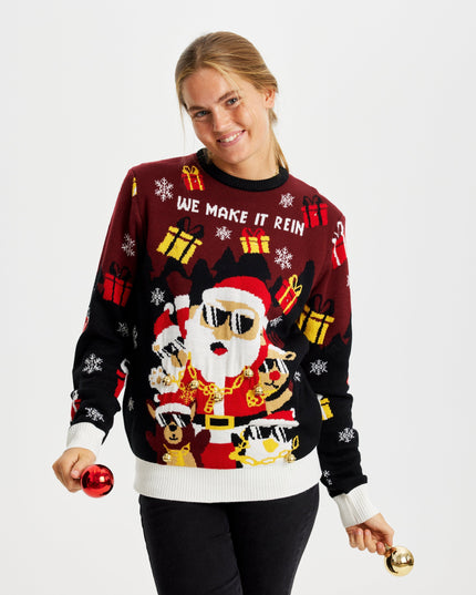Make It Rein Women's Light-Up Christmas Sweater