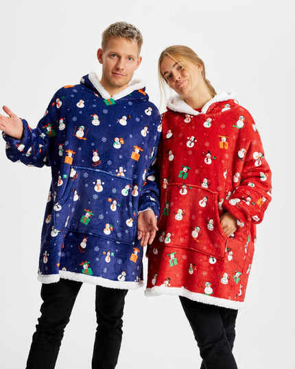 Red Snowman Dreamhoodie - HappyHoodies