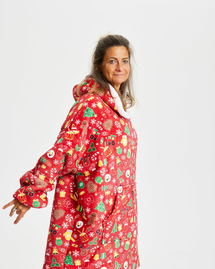 Skør Rød Drøm Hoodie