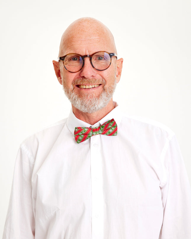 Red and Green Christmas Bow Tie for Kids