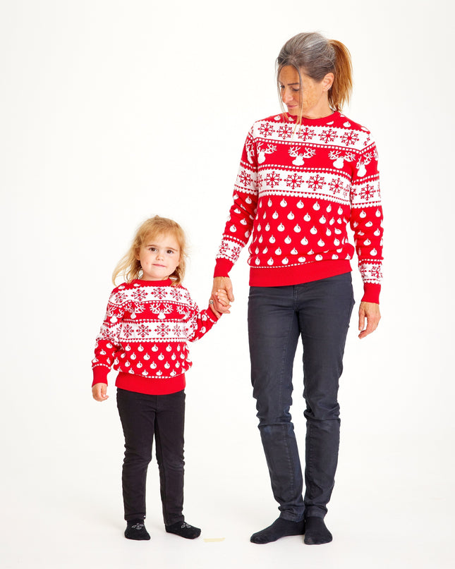 Classic Red Christmas Sweater for Kids - Bestsellers