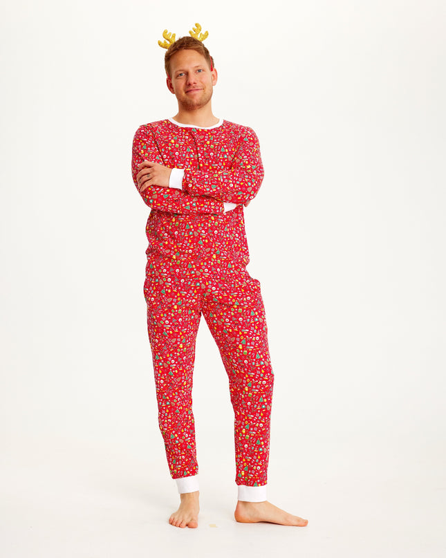 Crazy Red Christmas Pajamas for Men